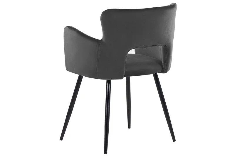 Sæt med 2 spisebordsstole Sanilac - Mørkegrå, sort - Møbler - Stole & lænestole - Spisebordsstole & køkkenstole