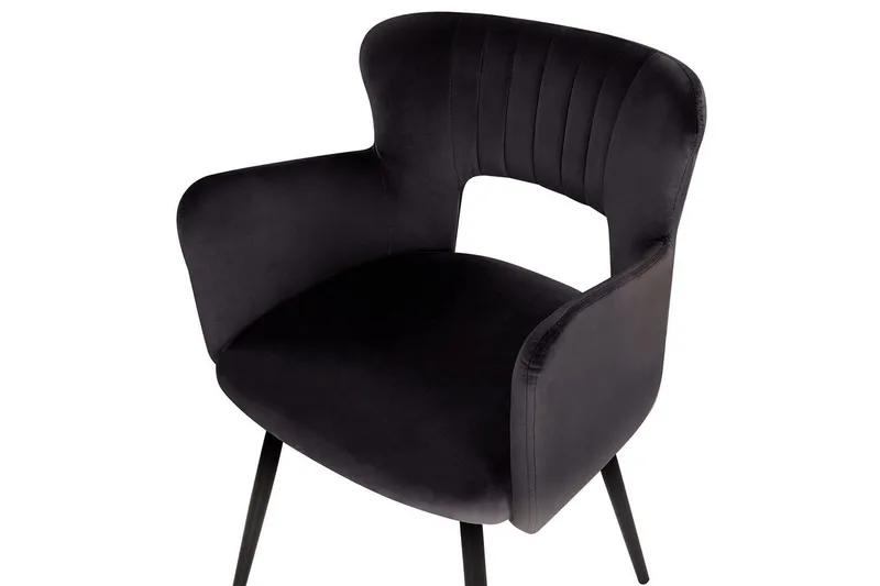 Sæt med 2 spisebordsstole Sanilac - Sort - Møbler - Stole & lænestole - Spisebordsstole & køkkenstole