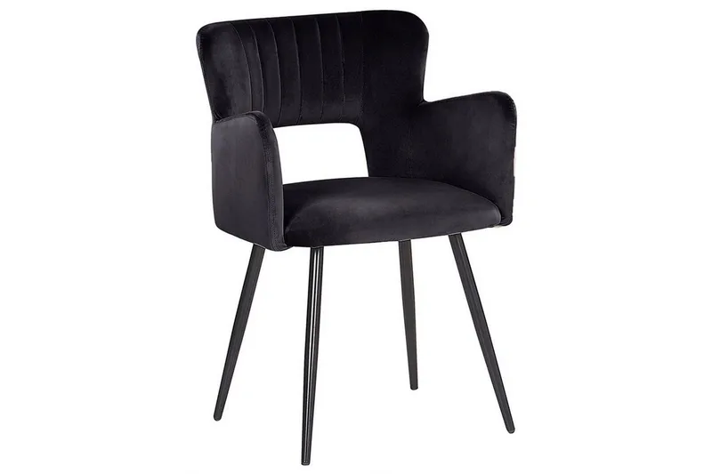 Sæt med 2 spisebordsstole Sanilac - Sort - Møbler - Stole & lænestole - Spisebordsstole & køkkenstole