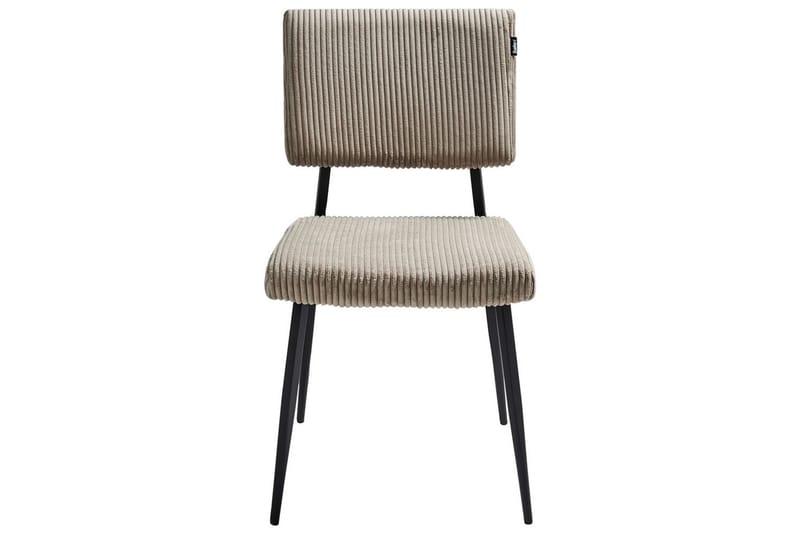 Sæt med 2 spisebordsstole Sturgis - Beige, sort - Møbler - Stole & lænestole - Spisebordsstole & køkkenstole