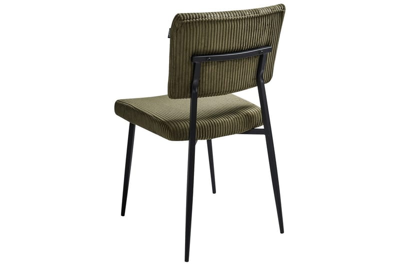 Sæt med 2 spisebordsstole Sturgis - Grøn, sort - Møbler - Stole & lænestole - Spisebordsstole & køkkenstole