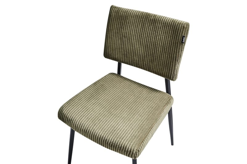 Sæt med 2 spisebordsstole Sturgis - Grøn, sort - Møbler - Stole & lænestole - Spisebordsstole & køkkenstole