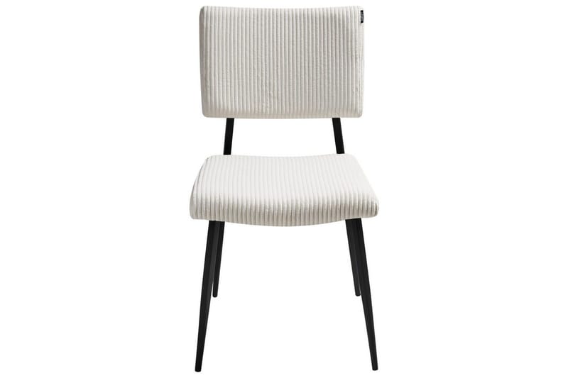 Sæt med 2 spisebordsstole Sturgis - Hvid, Sort - Møbler - Stole & lænestole - Spisebordsstole & køkkenstole
