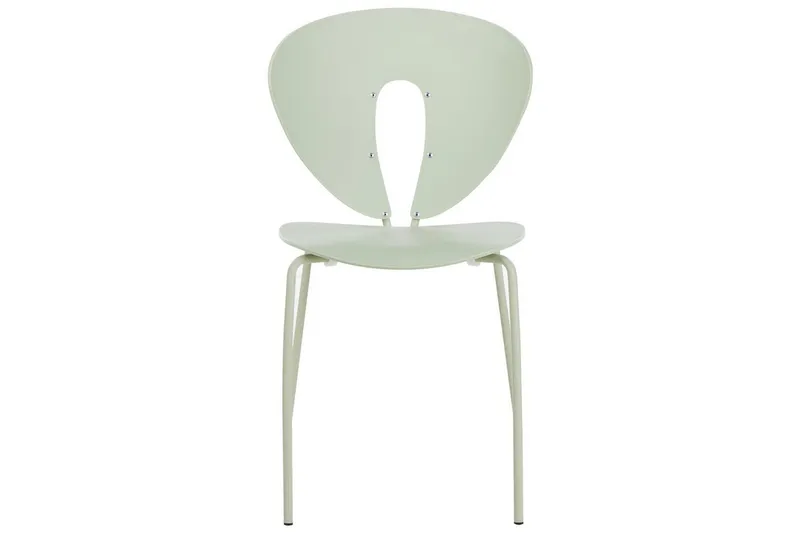 Sæt med 2 spisebordsstole Tracy - Grøn, sølv - Møbler - Stole & lænestole - Spisebordsstole & køkkenstole