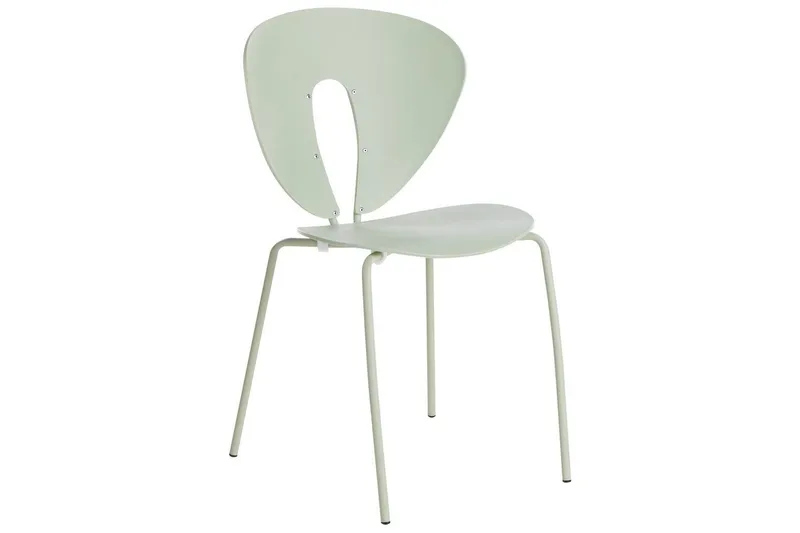 Sæt med 2 spisebordsstole Tracy - Grøn, sølv - Møbler - Stole & lænestole - Spisebordsstole & køkkenstole