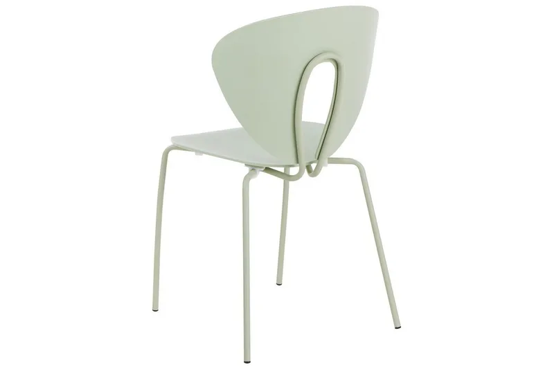 Sæt med 2 spisebordsstole Tracy - Grøn, sølv - Møbler - Stole & lænestole - Spisebordsstole & køkkenstole