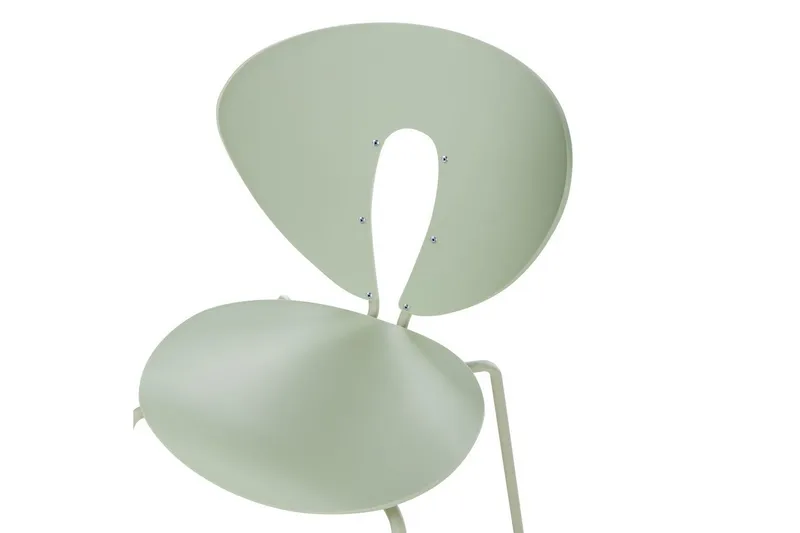 Sæt med 2 spisebordsstole Tracy - Grøn, sølv - Møbler - Stole & lænestole - Spisebordsstole & køkkenstole