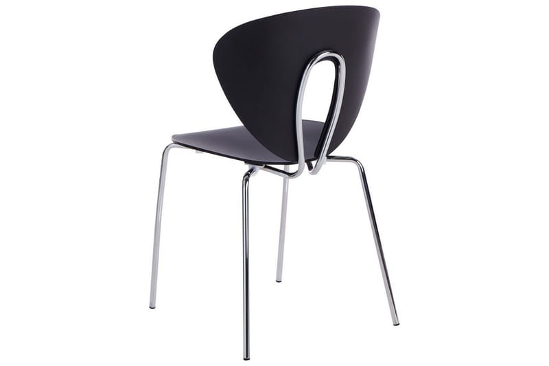 Sæt med 2 spisebordsstole Tracy - Sort, Sølv - Møbler - Stole & lænestole - Spisebordsstole & køkkenstole