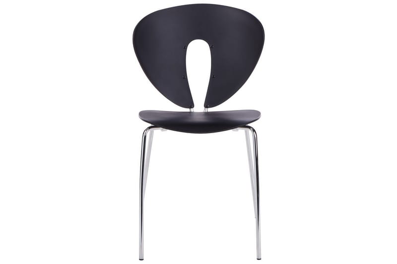 Sæt med 2 spisebordsstole Tracy - Sort, Sølv - Møbler - Stole & lænestole - Spisebordsstole & køkkenstole