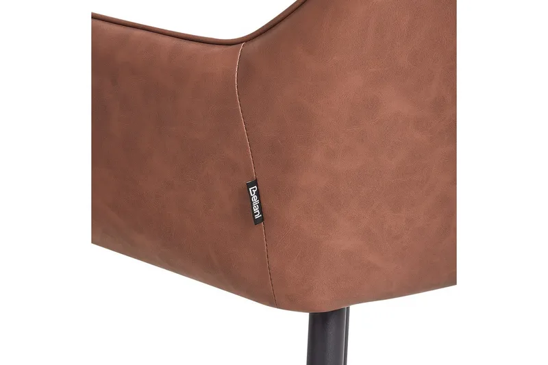 Sæt med 2 spisebordsstole Wellston - Brun, Sort - Møbler - Stole & lænestole - Spisebordsstole & køkkenstole