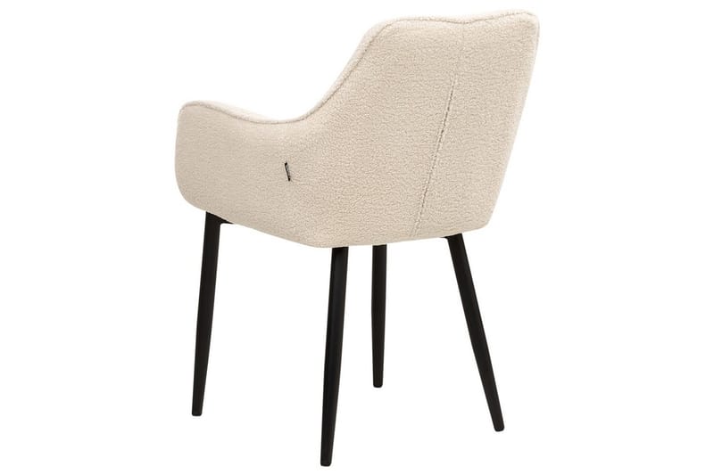 Sæt med 2 spisestole Alden - Beige, sort - Møbler - Stole & lænestole - Spisebordsstole & køkkenstole