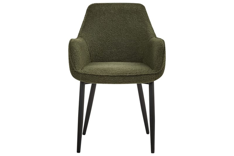 Sæt med 2 spisestole Alden - Grøn, Sort, Grøn, sort - Møbler - Stole & lænestole - Spisebordsstole & køkkenstole