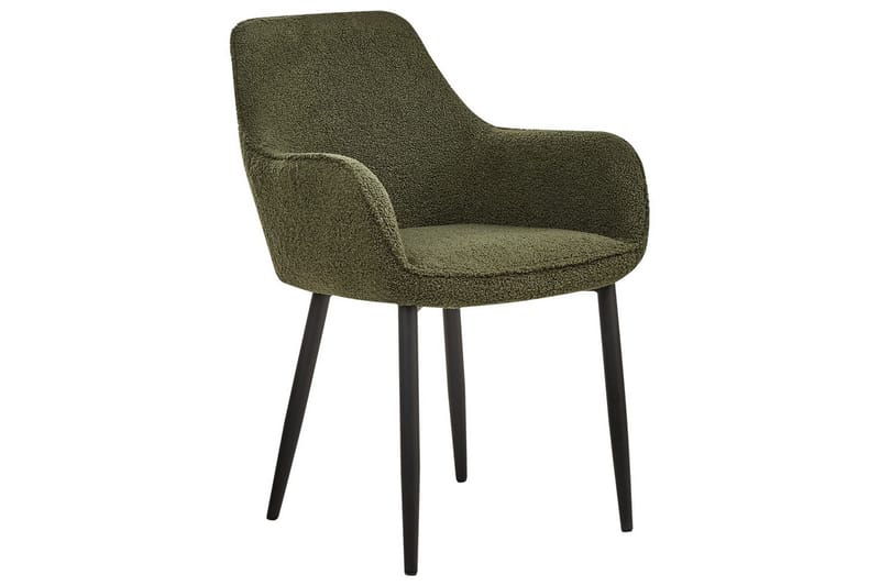 Sæt med 2 spisestole Alden - Grøn, Sort, Grøn, sort - Møbler - Stole & lænestole - Spisebordsstole & køkkenstole