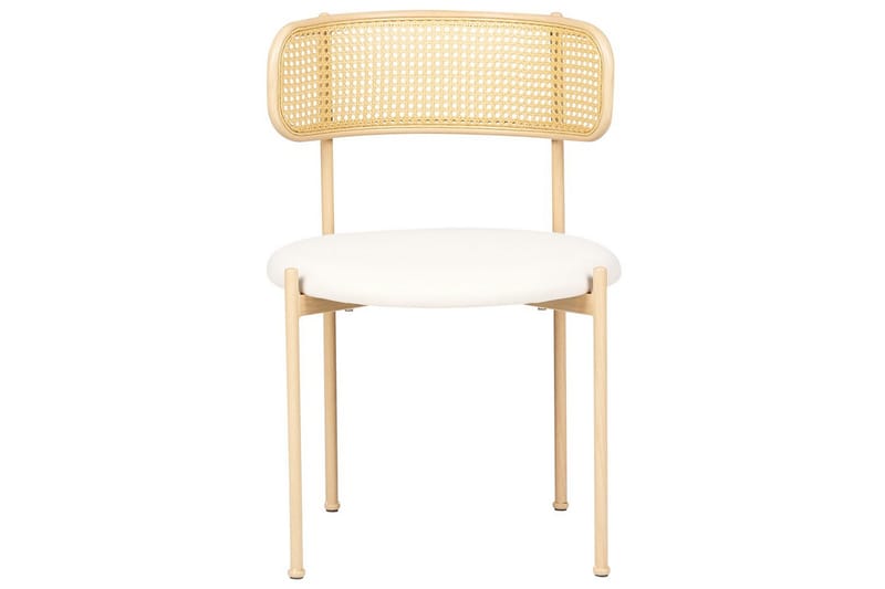 Sæt med 2 spisestole Andover - Lyst træ, beige - Møbler - Stole & lænestole - Spisebordsstole & køkkenstole