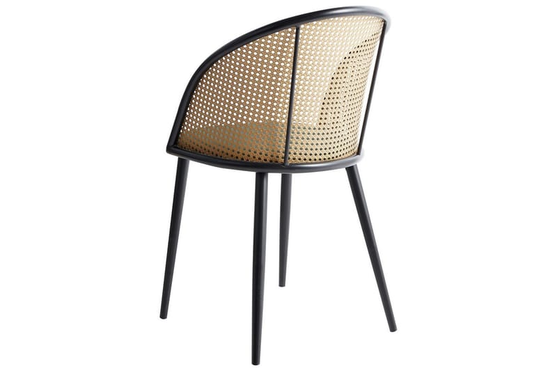 Sæt med 2 spisestole Cornell - Grønt, sort, lyst træ, Grøn, sort, lyst træ - Møbler - Stole & lænestole - Spisebordsstole & køkkenstole