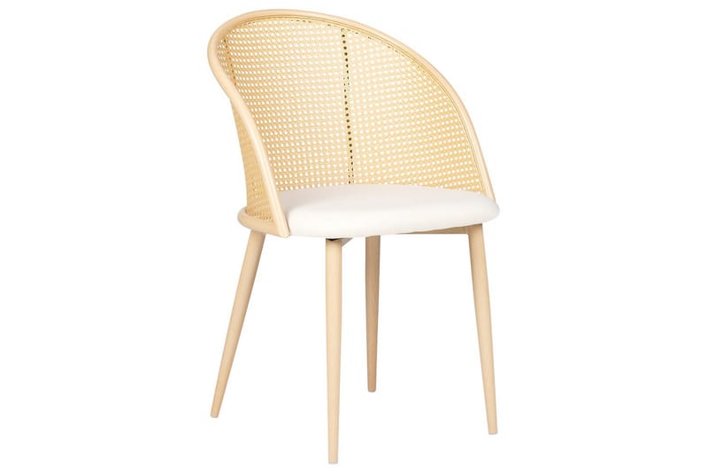 Sæt med 2 spisestole Cornell - Lyst træ, beige - Møbler - Stole & lænestole - Spisebordsstole & køkkenstole