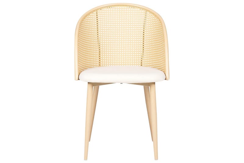 Sæt med 2 spisestole Cornell - Lyst træ, beige - Møbler - Stole & lænestole - Spisebordsstole & køkkenstole