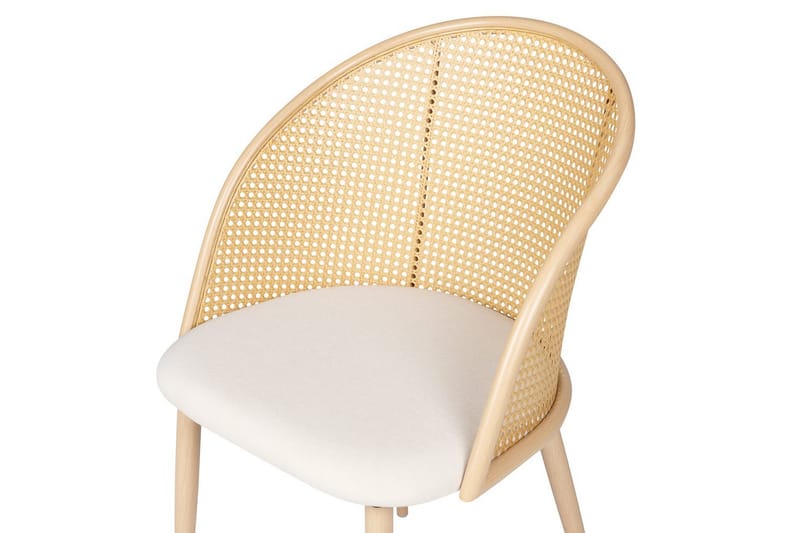 Sæt med 2 spisestole Cornell - Lyst træ, beige - Møbler - Stole & lænestole - Spisebordsstole & køkkenstole