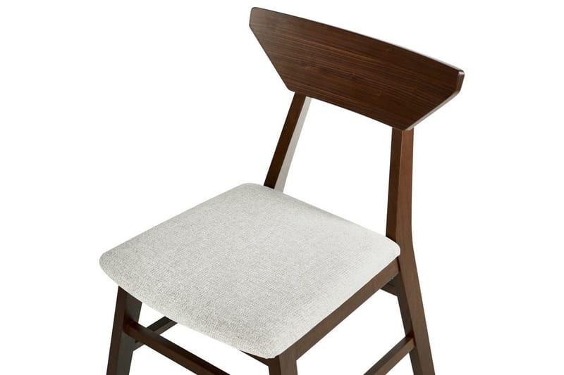 Sæt med 2 spisestole Hopkins - Brun, Beige - Møbler - Stole & lænestole - Spisebordsstole & køkkenstole