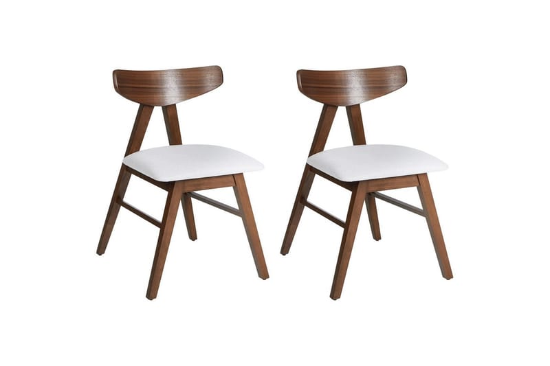 Sæt med 2 spisestole Lacota, Brun, grå