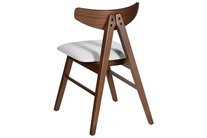 Sæt med 2 spisestole Lacota - Brun, grå - Møbler - Stole & lænestole - Spisebordsstole & køkkenstole