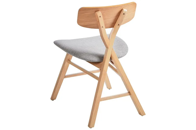 Sæt med 2 spisestole Leland - Brun, grå - Møbler - Stole & lænestole - Spisebordsstole & køkkenstole