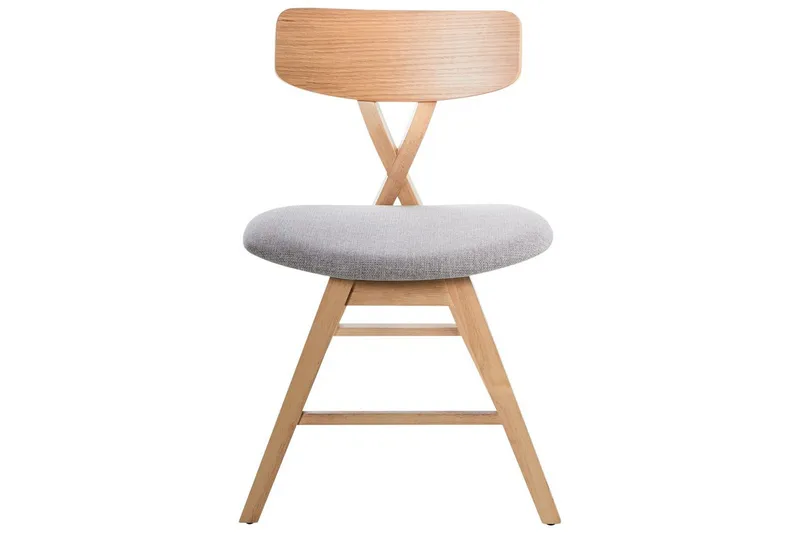 Sæt med 2 spisestole Leland - Brun, grå - Møbler - Stole & lænestole - Spisebordsstole & køkkenstole