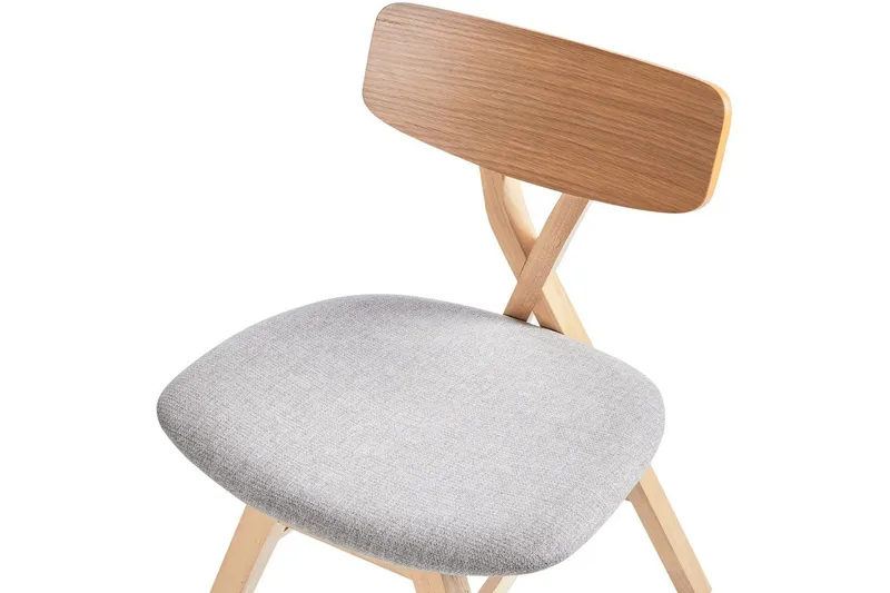 Sæt med 2 spisestole Leland - Brun, grå - Møbler - Stole & lænestole - Spisebordsstole & køkkenstole