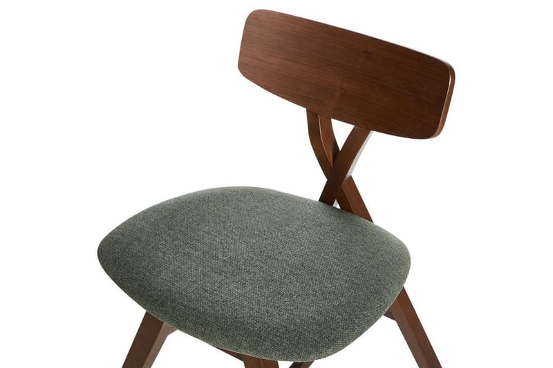 Sæt med 2 spisestole Leland - Brun, Grøn - Møbler - Stole & lænestole - Spisebordsstole & køkkenstole