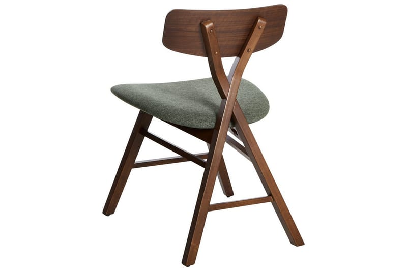 Sæt med 2 spisestole Leland - Brun, Grøn - Møbler - Stole & lænestole - Spisebordsstole & køkkenstole