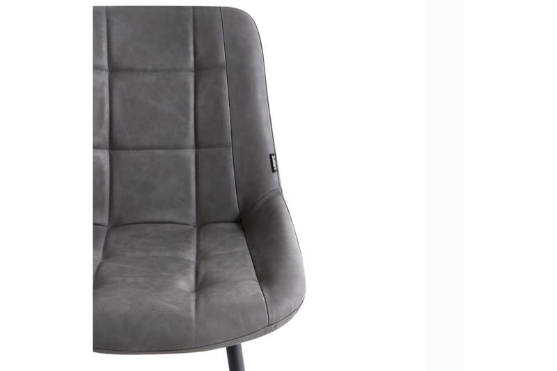 Sæt med 2 spisestole Melrose - Grå, sort - Møbler - Stole & lænestole - Spisebordsstole & køkkenstole