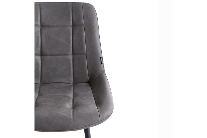 Sæt med 2 spisestole Melrose - Grå, sort - Møbler - Stole & lænestole - Spisebordsstole & køkkenstole