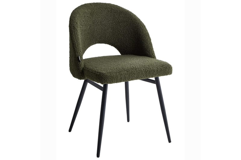 Sæt med 2 spisestole Onaga - Grøn, Sort - Møbler - Stole & lænestole - Spisebordsstole & køkkenstole