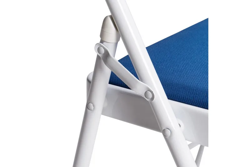 Sæt med 4 klapstole Sparks - Blå, hvid - Møbler - Stole & lænestole - Klapstole & stabelstole