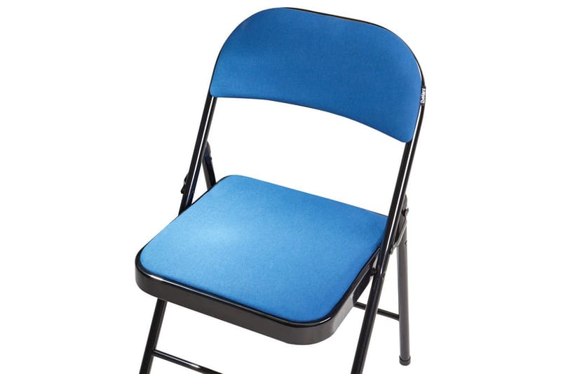 Sæt med 4 klapstole Sparks - Blå, sort - Møbler - Stole & lænestole - Klapstole & stabelstole