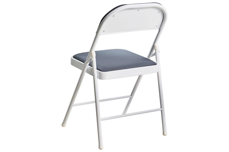 Sæt med 4 klapstole Sparks - Grå, hvid - Møbler - Stole & lænestole - Klapstole & stabelstole