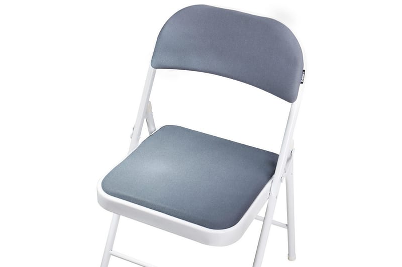 Sæt med 4 klapstole Sparks - Grå, hvid - Møbler - Stole & lænestole - Klapstole & stabelstole