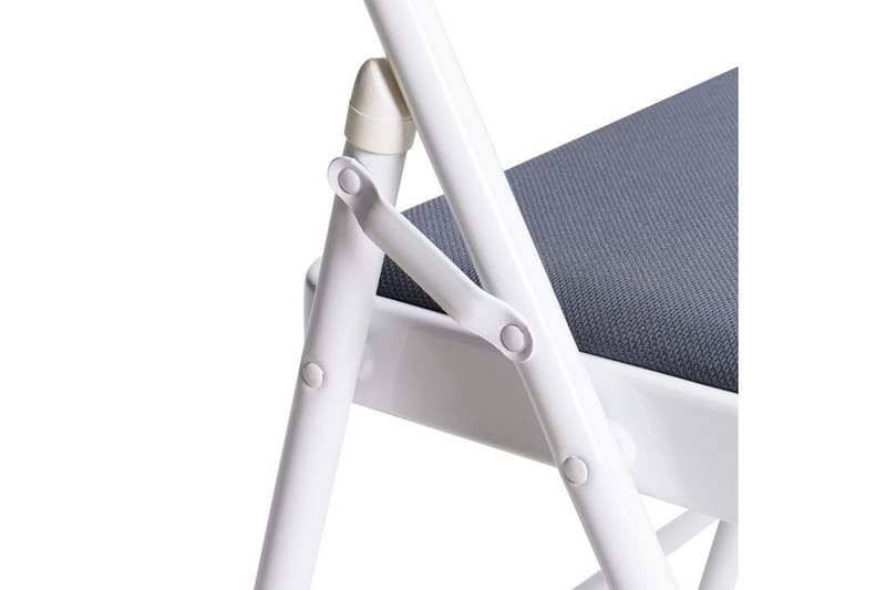 Sæt med 4 klapstole Sparks - Grå, hvid - Møbler - Stole & lænestole - Klapstole & stabelstole