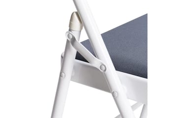Sæt med 4 klapstole Sparks - Grå, hvid - Møbler - Stole & lænestole - Klapstole & stabelstole