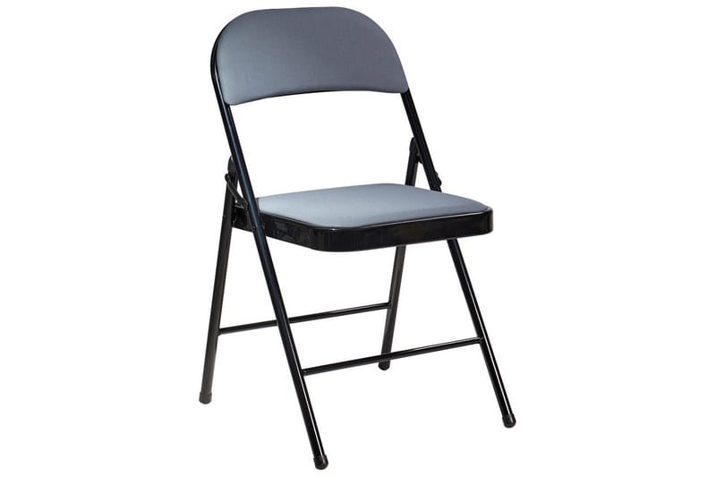 Sæt med 4 klapstole Sparks - Grå, sort - Møbler - Stole & lænestole - Klapstole & stabelstole