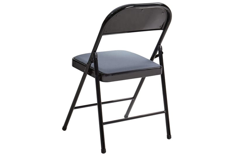 Sæt med 4 klapstole Sparks - Grå, sort - Møbler - Stole & lænestole - Klapstole & stabelstole