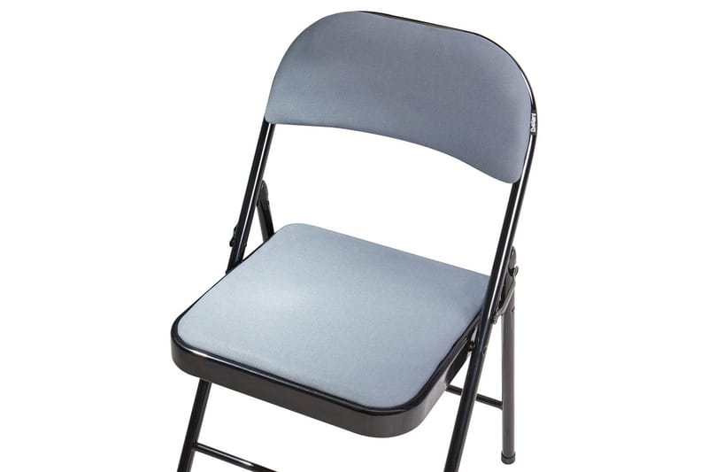 Sæt med 4 klapstole Sparks - Grå, sort - Møbler - Stole & lænestole - Klapstole & stabelstole