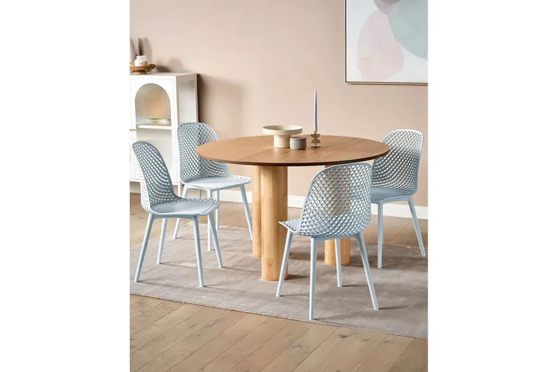 Sæt med 4 spiseborde Emory - Blå - Møbler - Stole & lænestole - Spisebordsstole & køkkenstole