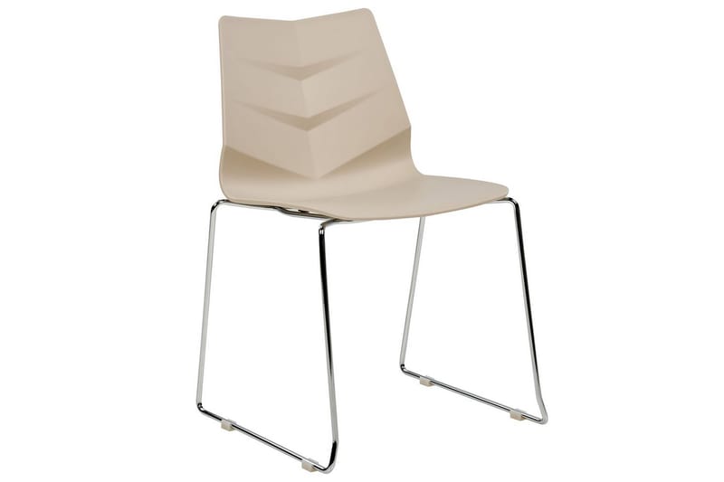 Sæt med 4 spiseborde Hartley - Beige, sølv - Møbler - Stole & lænestole - Spisebordsstole & køkkenstole