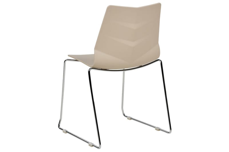 Sæt med 4 spiseborde Hartley - Beige, sølv - Møbler - Stole & lænestole - Spisebordsstole & køkkenstole