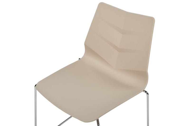 Sæt med 4 spiseborde Hartley - Beige, sølv - Møbler - Stole & lænestole - Spisebordsstole & køkkenstole