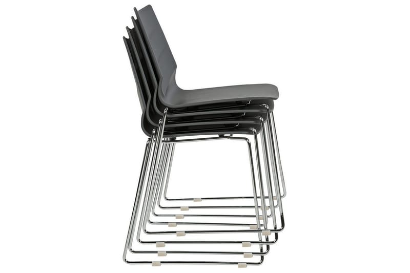 Sæt med 4 spiseborde Hartley - Mørkegrå, sølv - Møbler - Stole & lænestole - Spisebordsstole & køkkenstole