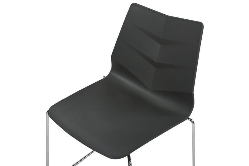 Sæt med 4 spiseborde Hartley - Mørkegrå, sølv - Møbler - Stole & lænestole - Spisebordsstole & køkkenstole