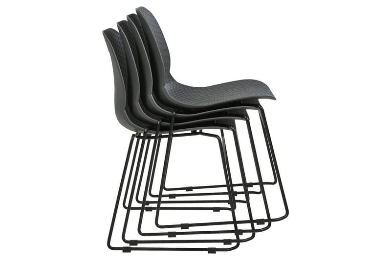 Sæt med 4 spiseborde Panora - Grå - Møbler - Stole & lænestole - Spisebordsstole & køkkenstole