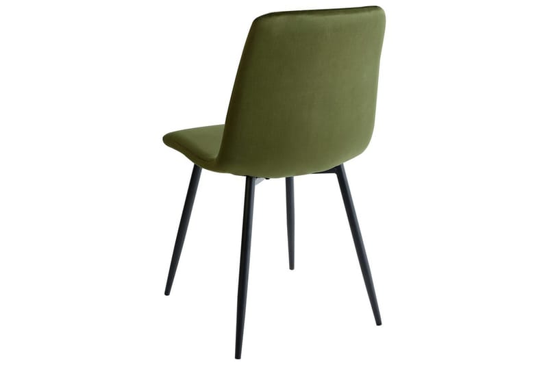 Sæt med 4 spisestole Havre - Grøn, Sort, Grøn, sort - Møbler - Stole & lænestole - Spisebordsstole & køkkenstole